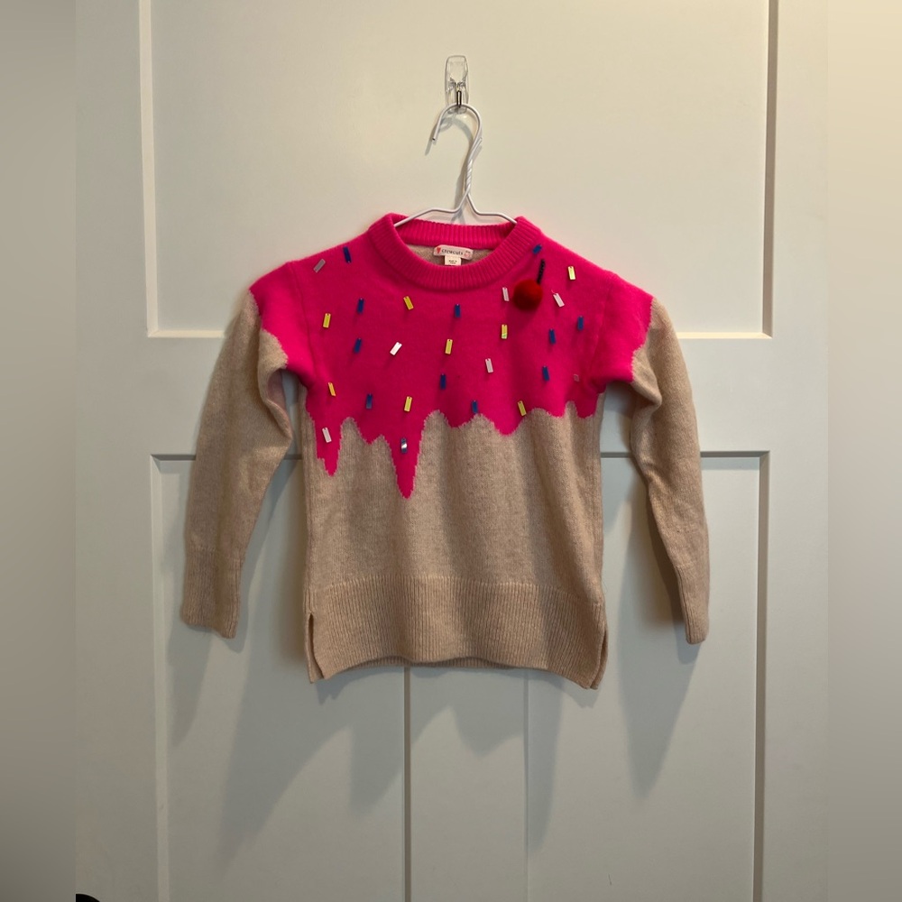 Crewcuts Pink and Tan Kids Sweater